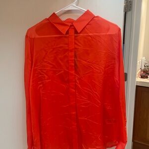 J Crew silk shirt button down with camisole